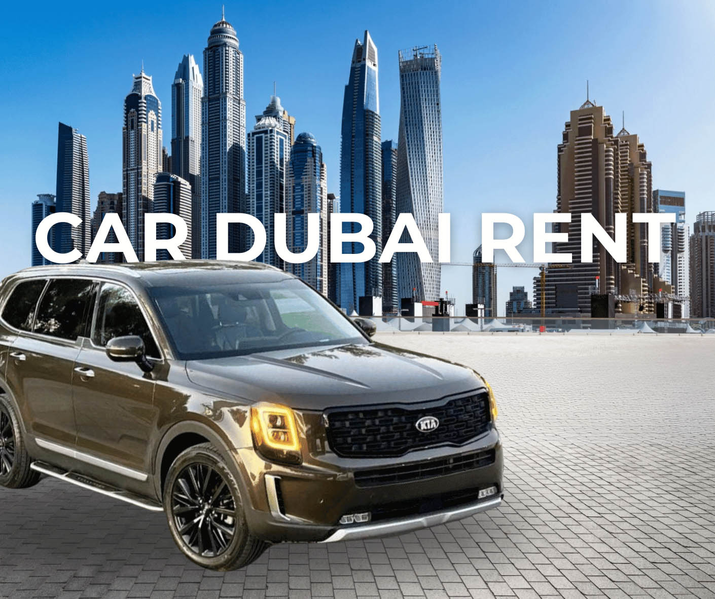 Car Dubai Rent Rental Kia Telluride 2024
