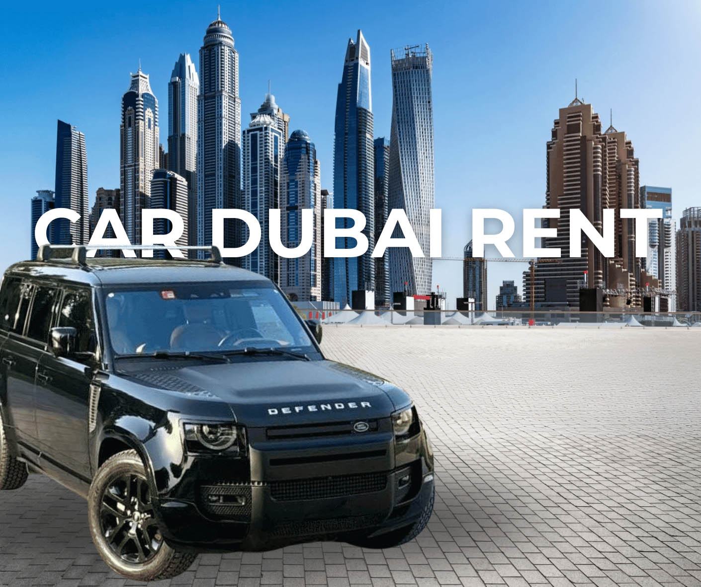 Car Dubai Rent Rental Land Rover Defender P400 2024